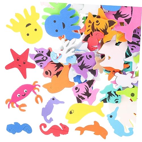 FRCOLOR 150 Stück Teiliges Meerestiere Sticker Selbstklebende Kindgerechte Moosgummi Deko für Wände und Tagebücher Bunte Unterwasserwelt Motive Sichere und Langlebige Aquarium Dekoration FRCOLOR 150 Stück Teiliges Meerestiere Sticker Selbstklebende Kindgerechte Moosgummi Deko für Wände und Tagebücher Bunte Unterwasserwelt Motive Sichere und Langlebige Aquarium Dekoration von FRCOLOR