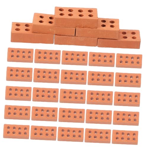 FRCOLOR 150 Stück Teiliges Mini Ziegelsteine Set Abnehmbar für DIY Puppenhaus Garten Kinderfreundlich Schadstofffrei Kreative Bausteine von FRCOLOR