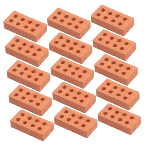 FRCOLOR 150 Stück Teiliges Miniaturziegel Set für Landschaftsbau Abnehmbare Bausteine Bunte Realistische Mini Modelle für DIY Puppenhaus Kreatives Bauspielzeug von FRCOLOR