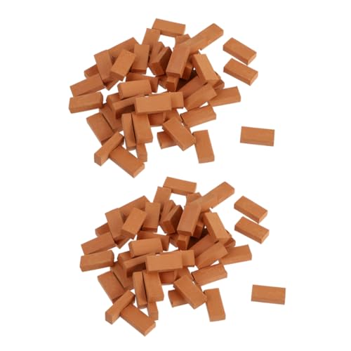 FRCOLOR 150Stücke Miniatur Ziegelsteine für DIY Landschaftsmodellierung für Miniaturgärten und Puppenhäuser Fördert Kreativität und Realismus Szenen FRCOLOR 150Stücke Miniatur Ziegelsteine für DIY Landschaftsmodellierung für Miniaturgärten und Puppenhäuser Fördert Kreativität und Realismus Szenen von FRCOLOR