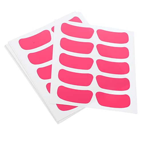 FRCOLOR 16 Blatt Beschreibbare Sport Augenstreifen Aufkleber Outdoor Party Eye Strip Decals in Tiefrosa Selbstklebend Praktisch für Fußball Baseball zum Beschreiben und mit Sportfans von FRCOLOR