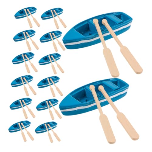 FRCOLOR 16 Satz Teiliges Miniatur Kanumodell aus Resin mit Holzpaddeln Kreative Segelboot Figuren für DIY Küsten Landschaften Dekorative Mini Boote für Heim Bürodekoration FRCOLOR 16 Satz Teiliges Miniatur Kanumodell aus Resin mit Holzpaddeln Kreative Segelboot Figuren für DIY Küsten Landschaften Dekorative Mini Boote für Heim Bürodekoration von FRCOLOR