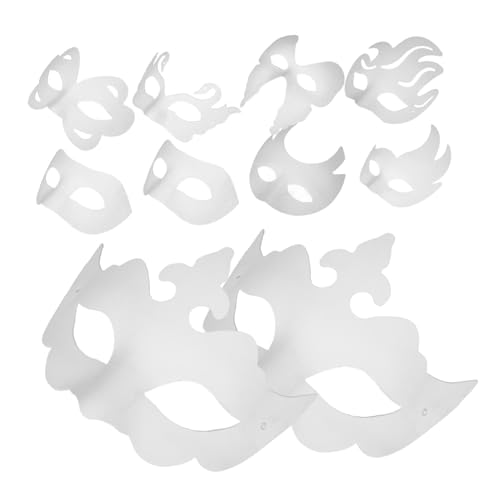 FRCOLOR 16 Stück Diy Weiße Handgefertigte Masken Unlackierte Papiermasken für Karneval Cosplay und Kreative Bastelprojekte Bemalen und Gestalten FRCOLOR 16 Stück Diy Weiße Handgefertigte Masken Unlackierte Papiermasken für Karneval Cosplay und Kreative Bastelprojekte Bemalen und Gestalten von FRCOLOR