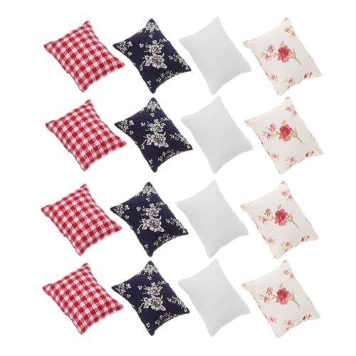 FRCOLOR 16 Stück Miniatur Sofa Kissen Puppenhaus Zubehör Dekorative Mini Kissen für Puppenhaus und Bastelprojekte Weiß Blau Rot Mix FRCOLOR 16 Stück Miniatur Sofa Kissen Puppenhaus Zubehör Dekorative Mini Kissen für Puppenhaus und Bastelprojekte Weiß Blau Rot Mix von FRCOLOR