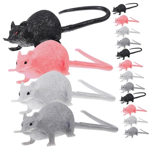 FRCOLOR 16 Stück Teiliges Fake Rat Realistisch Gestaltete Mäuse in und Rosa Kunststoff Halloween Deko für Party Schlafzimmer Garten Detailreiche Ratten Ornamente als und Lernspielzeug FRCOLOR 16 Stück Teiliges Fake Rat Realistisch Gestaltete Mäuse in und Rosa Kunststoff Halloween Deko für Party Schlafzimmer Garten Detailreiche Ratten Ornamente als und Lernspielzeug von FRCOLOR