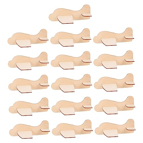 FRCOLOR 16 Stück Teiliges Holzflugzeug Bausatz DIY Modell zum Bemalen Kreatives Puzzle Langlebiges Lernspielzeug für Jungen und Mädchen Fördert Fantasie und Feinmotorik von FRCOLOR