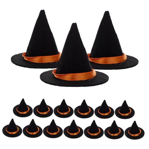 FRCOLOR 16 Stück Teiliges Mini Filz Hexenhüte in Schwarz Vielseitige Halloween Flaschenverschlüsse und Basteldekoration Staubdicht Robust und Kompakt für Weinflaschen Puppen und DIY FRCOLOR 16 Stück Teiliges Mini Filz Hexenhüte in Schwarz Vielseitige Halloween Flaschenverschlüsse und Basteldekoration Staubdicht Robust und Kompakt für Weinflaschen Puppen und DIY von FRCOLOR