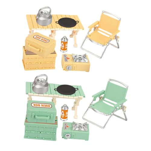 FRCOLOR 16 Stück Teiliges Outdoor Spielset mit Mini Klappstuhl Camping Tisch und Gaskocher Realistisches Puppenhaus Zubehör für Kleinkinder Tragbar und Vielseitig für Drinnen und Draußen FRCOLOR 16 Stück Teiliges Outdoor Spielset mit Mini Klappstuhl Camping Tisch und Gaskocher Realistisches Puppenhaus Zubehör für Kleinkinder Tragbar und Vielseitig für Drinnen und Draußen von FRCOLOR