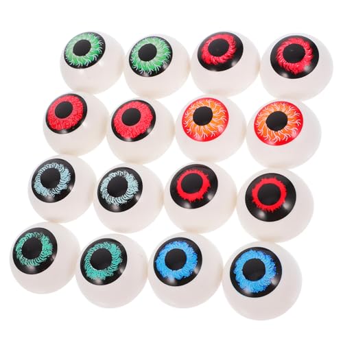 FRCOLOR 16 Stück Teiliges Realistische Augäpfel für Halloween Dekoration Gruselige Fake Augen für Kreative Bastelprojekte und Partys für DIY und Schaurige Requisiten von FRCOLOR