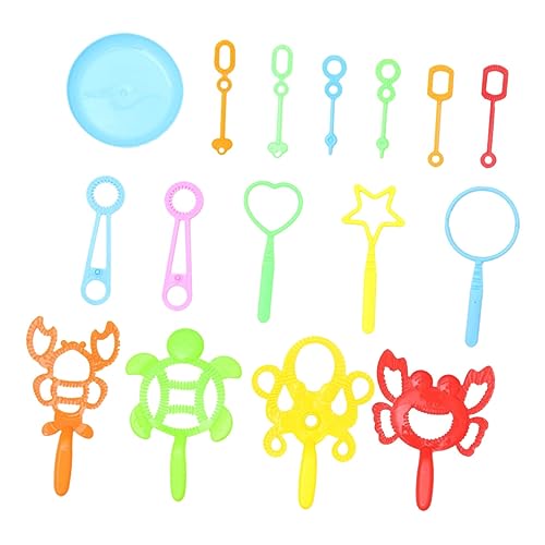 FRCOLOR 16 Stück Teiliges Set Seifenblasen Sticks mit Design Handheld Blasenspielzeug für Pool und Strand für Partys und Sommeraktivitäten Zufällige Farbe Zufällige Farbe FRCOLOR 16 Stück Teiliges Set Seifenblasen Sticks mit Design Handheld Blasenspielzeug für Pool und Strand für Partys und Sommeraktivitäten Zufällige Farbe Zufällige Farbe von FRCOLOR