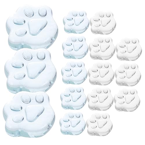 FRCOLOR 16 Stück Teiliges Transparentes Quetschspielzeug Kawaii Katzenpfoten Stressabbau für Party Entspannung Handlich und Langlebig von FRCOLOR