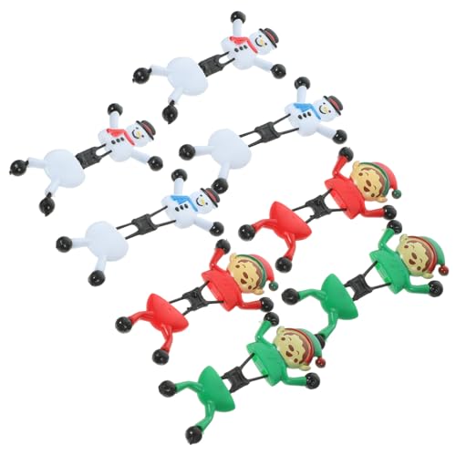 FRCOLOR 16 Stück Teiliges Weihnachts-klettermännchen aus Strapazierfähigem Tpr Bunte Mini-stretch-fidget-spielzeuge als Weihnachts-partygeschenke für Dehnbar und Reißfest zum Befüllen von von FRCOLOR