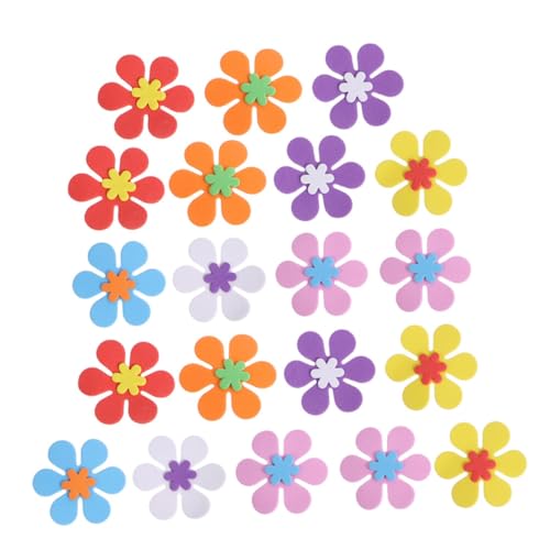 FRCOLOR 160 Stück Eva Blumen Wandaufkleber Teiliges Selbstklebende Schaumstoff Dekoration für Kinderzimmer Kreatives DIY Bastelmaterial für Lebendige Raumgestaltung Zufällige Farbe von FRCOLOR