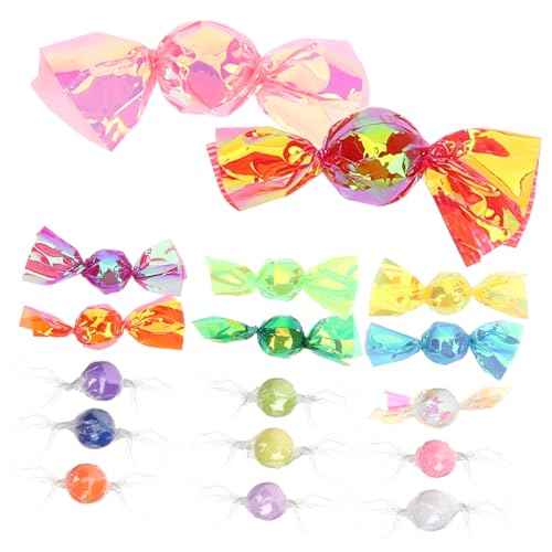 FRCOLOR 17 Stück Teiliges Miniatur Plastik Candy Bunte Miniatur Zuckerwaren Farbenfrohe Deko für Weihnachten Hochzeit Party Realistische Mini Candy Ornamente für und Eventdekoration von FRCOLOR