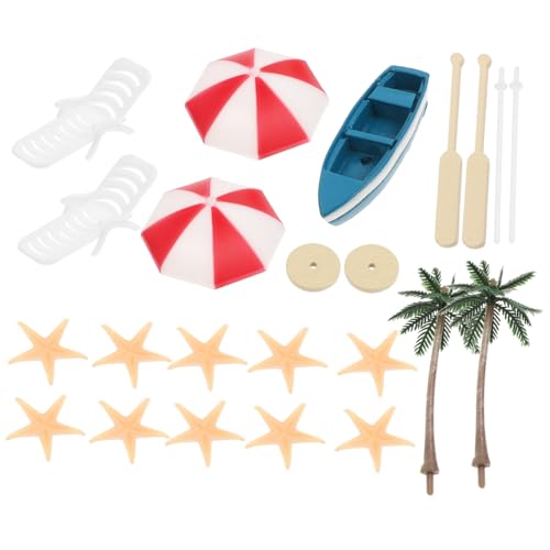 FRCOLOR 17Stücke Miniatur Stranddekoration Teilig Mini Stühle Regenschirme und Meerestiere für Kreative Garten und Puppenhausgestaltung für Micro Landschaften FRCOLOR 17Stücke Miniatur Stranddekoration Teilig Mini Stühle Regenschirme und Meerestiere für Kreative Garten und Puppenhausgestaltung für Micro Landschaften von FRCOLOR