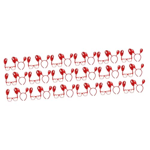 FRCOLOR 18 Sets Krabben Partyzubehör Kostüm Für Krabben Party Dekorationen Palm Pals Halloween Krabben Haarband Damen Stirnband Festival Sonnenbrille Haarbänder Stirnband Krallen von FRCOLOR
