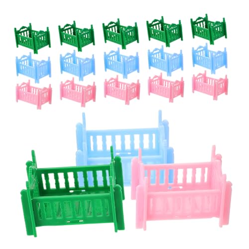 FRCOLOR 18 Stück Miniatur Babybett Zubehör für Rollenspiele Süßes Mini Bett für Puppenhaus Schlafzimmerdekoration für Kreative Kinderaktivitäten FRCOLOR 18 Stück Miniatur Babybett Zubehör für Rollenspiele Süßes Mini Bett für Puppenhaus Schlafzimmerdekoration für Kreative Kinderaktivitäten von FRCOLOR