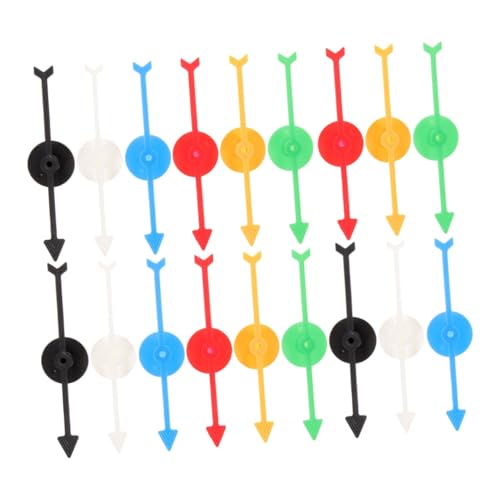 FRCOLOR 18 Stück Teiliges Bunte Spielpfeile Wiederverwendbar Leichtes DIY zubehör für Rotierende Spiel drehscheiben Praktische Pfeile für Brettspiele Bildungs Partyaktivitäten von FRCOLOR