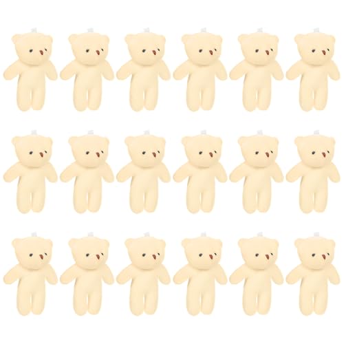 FRCOLOR 18 Stück Teiliges Tragbare Bärenanhänger Adorable Miniatur Bären Dekoration für Schlüsselanhänger und Bastelprojekte von FRCOLOR