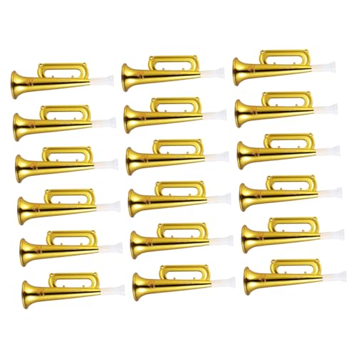 FRCOLOR 18 Stück Teiliges Trumpet Noise Maker Goldfarbene Kunststoff Trompeten für Robuste Sport und Party Fanfaren Ergonomisch Langlebig Tragbar für Konzerte und Sportveranstaltungen FRCOLOR 18 Stück Teiliges Trumpet Noise Maker Goldfarbene Kunststoff Trompeten für Robuste Sport und Party Fanfaren Ergonomisch Langlebig Tragbar für Konzerte und Sportveranstaltungen von FRCOLOR