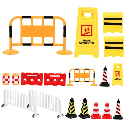 FRCOLOR 18 Stück Teiliges Verkehrsschild Spielzeugset aus Hochwertigem Material Lernspielzeug für Verkehrssicherheit für Schulunterricht Kreative von FRCOLOR