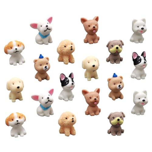 FRCOLOR 18 Stück Kleiner Tierfiguren Cartoons Welpen Figuren aus Kunstharz Dekorative Hundefiguren für Kinderzimmer und Garten FRCOLOR 18 Stück Kleiner Tierfiguren Cartoons Welpen Figuren aus Kunstharz Dekorative Hundefiguren für Kinderzimmer und Garten von FRCOLOR