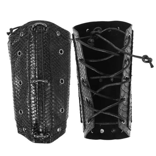 FRCOLOR 1Paar Halloween Armmanschetten Im Schlangenlederdesign Bequeme Armstulpen Für Kostümpartys Cosplay Maskeraden Für Unvergessliche Erinnerungen Schaurige Auftritte von FRCOLOR