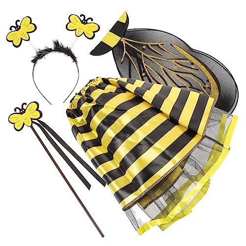 FRCOLOR 1Satz Bienenflügel Kostümset für Teilig mit Zauberstab Stirnband Rock Halloween Geburtstagsfeiern Kostümpartys Leicht für Kleine FRCOLOR 1Satz Bienenflügel Kostümset für Teilig mit Zauberstab Stirnband Rock Halloween Geburtstagsfeiern Kostümpartys Leicht für Kleine von FRCOLOR