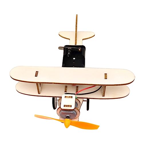 FRCOLOR 1Satz DIY Holzflugzeug Modellbausatz Pädagogisches für Kreatives Bastelset zur Frühen Bildung für Familie und Freunde aus Hochwertigem Holz Gefertigt Langlebig von FRCOLOR