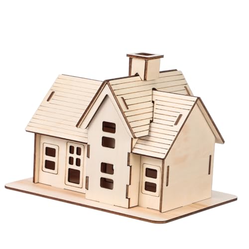 FRCOLOR 1Satz DIY Holzpuzzle Bausatz Modell Haus für Erwachsene Kreatives Basteln Langlebig und Leicht für Zuhause Büro und Partydekoration FRCOLOR 1Satz DIY Holzpuzzle Bausatz Modell Haus für Erwachsene Kreatives Basteln Langlebig und Leicht für Zuhause Büro und Partydekoration von FRCOLOR