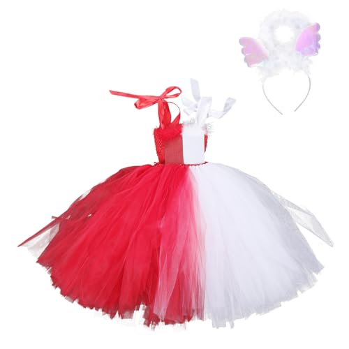 FRCOLOR 1Satz Halloween Engelskostüm Für Tüllprincess Mit Haarreifen Für Halloween Party Kostüm Für Rollenspiele Für Kleine Teufel von FRCOLOR