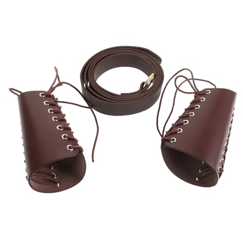 FRCOLOR 1Satz Herren Taillengürtel mit Verstellbaren Armschützern Vintage Renaissance Kostümzubehör Teiliges für Mittelalter Mottopartys Cosplay Events FRCOLOR 1Satz Herren Taillengürtel mit Verstellbaren Armschützern Vintage Renaissance Kostümzubehör Teiliges für Mittelalter Mottopartys Cosplay Events von FRCOLOR