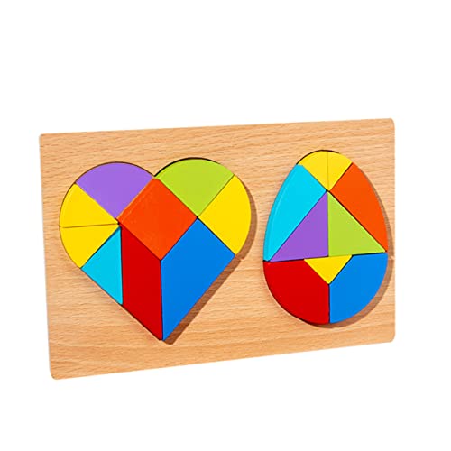 FRCOLOR 1Satz Holz Tangram Puzzle Herz und Ei Form Geometrisches Lernspielzeug für Kreativität und Fantasie Fördern aus Hochwertigem Holz FRCOLOR 1Satz Holz Tangram Puzzle Herz und Ei Form Geometrisches Lernspielzeug für Kreativität und Fantasie Fördern aus Hochwertigem Holz von FRCOLOR