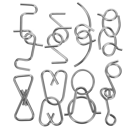 FRCOLOR 1Satz Interlock Puzzlespielzeug Teiliges aus Metall für Erwachsene Gehirnverriegelungsrätsel Kreativität und Problemlösungsfähigkeiten von FRCOLOR