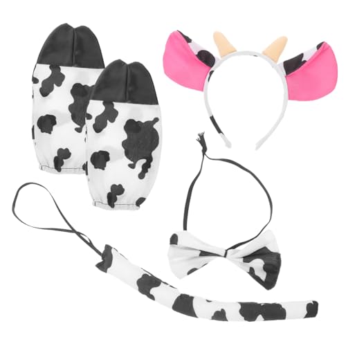 FRCOLOR 1Satz Kostümzubehör Set für Karneval Haarband Fliege Cosplay für Halloween Tier Mottopartys von FRCOLOR