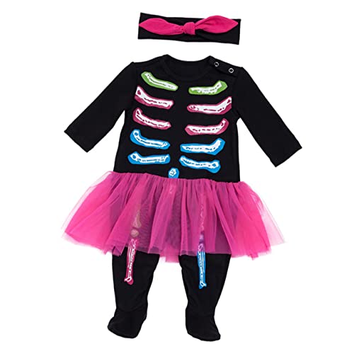 FRCOLOR 1Satz Langarm Strampler für Cartoon Schädel Muster Einteiler für Halloween Weicher Druckknopfverschluss für Besondere Anlässe Täglichen FRCOLOR 1Satz Langarm Strampler für Cartoon Schädel Muster Einteiler für Halloween Weicher Druckknopfverschluss für Besondere Anlässe Täglichen von FRCOLOR