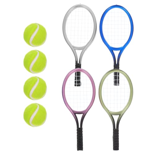 FRCOLOR 1Satz Mini Tennis Schläger und Bälle für Puppenhaus Dekoration Teiliges Zubehör für Kreative Wohnaccessoires und Mikro Landschaften Mini Tennisschlägermodelle Gemischten FRCOLOR 1Satz Mini Tennis Schläger und Bälle für Puppenhaus Dekoration Teiliges Zubehör für Kreative Wohnaccessoires und Mikro Landschaften Mini Tennisschlägermodelle Gemischten von FRCOLOR