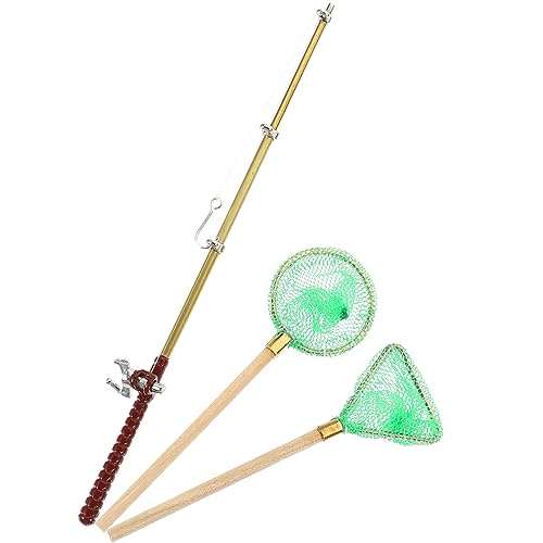 FRCOLOR 1Satz Miniatur Angelruten und Fischernetz Teiliges Puppenhaus Zubehör für Kreative DIY Deko Geeignet für Langlebiges Material Inspiriert zur Fantasie und Spielgestaltung FRCOLOR 1Satz Miniatur Angelruten und Fischernetz Teiliges Puppenhaus Zubehör für Kreative DIY Deko Geeignet für Langlebiges Material Inspiriert zur Fantasie und Spielgestaltung von FRCOLOR