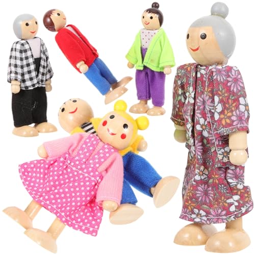 FRCOLOR 1Satz Miniatur Puppen Familie Holzpuppen für Rollenspiele Teiliges für Kreative für Familienszenen und Geschichtenerzählen FRCOLOR 1Satz Miniatur Puppen Familie Holzpuppen für Rollenspiele Teiliges für Kreative für Familienszenen und Geschichtenerzählen von FRCOLOR