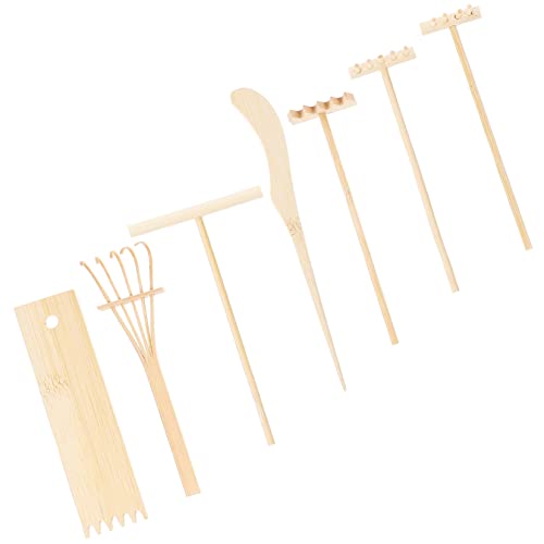 FRCOLOR 1Satz Miniatur Rakes für DIY Dekoration Sandtisch Zubehör für Meditationsprojekte Kreative Gestaltung und Zen Garten für Kleine Landschaften und Desktop Dekoration von FRCOLOR