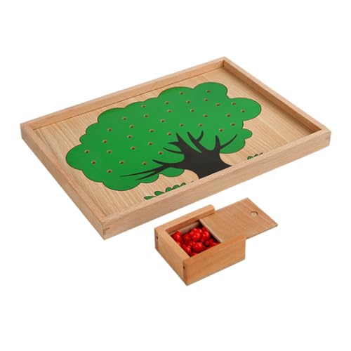FRCOLOR 1Satz Montessori Holz Mathe Lehrmittel für Vorschulkinder Zählspielzeug Mathematik und Zählfähigkeiten Sicheres und Langlebiges Lernspielzeug von FRCOLOR
