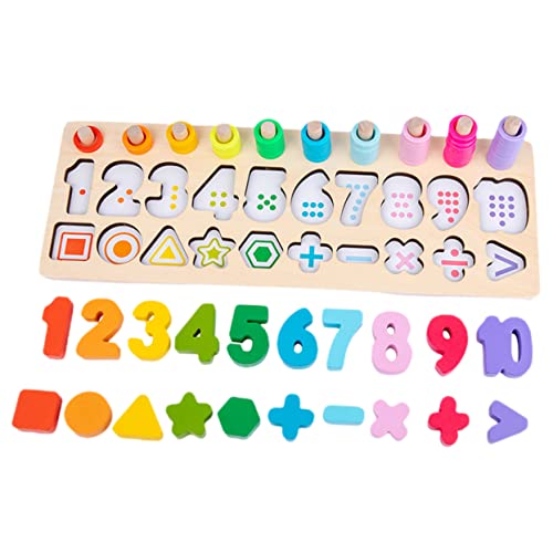 FRCOLOR 1Satz Montessori Holzpuzzle für Kleinkinder Zahlen und Formen Lernspielzeug aus Robustem Holz Geeignet für Eltern Junge Mädchen Spiele Fördert Feinmotorik und Hand Auge FRCOLOR 1Satz Montessori Holzpuzzle für Kleinkinder Zahlen und Formen Lernspielzeug aus Robustem Holz Geeignet für Eltern Junge Mädchen Spiele Fördert Feinmotorik und Hand Auge von FRCOLOR