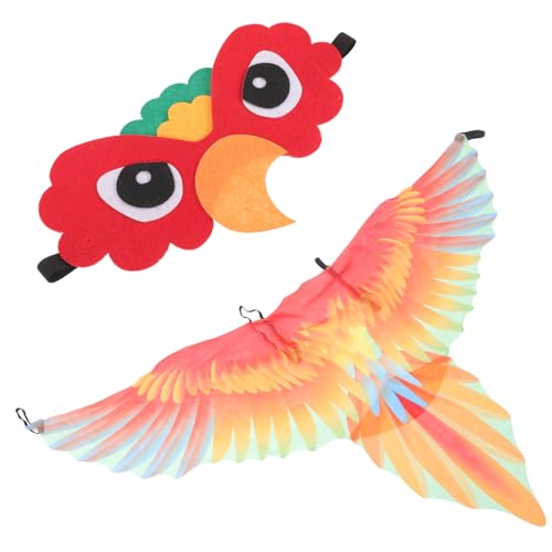 FRCOLOR 1Satz Papageienflügel Kostüm für Vogelmaske Zubehör für Halloween Geburtstagsfeiern Perfektes Verkleidungsset für Cosplay Mottopartys Leicht Angenehm FRCOLOR 1Satz Papageienflügel Kostüm für Vogelmaske Zubehör für Halloween Geburtstagsfeiern Perfektes Verkleidungsset für Cosplay Mottopartys Leicht Angenehm von FRCOLOR