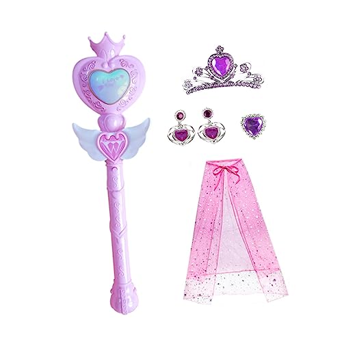 FRCOLOR 1Satz Prinzessinnen Kostüm Mit Zauberstab Glitzer Accessoires Für Foto Requisiten Für Karneval Geburtstagsfeiern Bühnenauftritte FRCOLOR 1Satz Prinzessinnen Kostüm Mit Zauberstab Glitzer Accessoires Für Foto Requisiten Für Karneval Geburtstagsfeiern Bühnenauftritte von FRCOLOR
