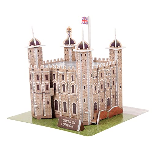FRCOLOR 3D London Tower Puzzle für Kinder Erwachsene Lustiges 3D-Baupuzzle Fördert Kreativität Denkfähigkeiten Architekturmodell aus Papier Geografie Raumverständnis Verbessern von FRCOLOR