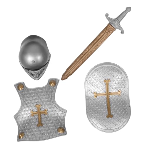 FRCOLOR 1Satz Ritter für Teiliges Kostüm mit Schild für Fasching Karneval Rollenspiele Sicheres Robustes Zubehör für Jungen FRCOLOR 1Satz Ritter für Teiliges Kostüm mit Schild für Fasching Karneval Rollenspiele Sicheres Robustes Zubehör für Jungen von FRCOLOR
