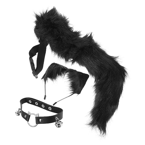 FRCOLOR 1Satz Tierohren Haarband mit Halsband Teiliges Kostüm Zubehör für Halloween Cosplay Rollenspiele Katzenohren Bärchenohren Outfit für Erwachsene FRCOLOR 1Satz Tierohren Haarband mit Halsband Teiliges Kostüm Zubehör für Halloween Cosplay Rollenspiele Katzenohren Bärchenohren Outfit für Erwachsene von FRCOLOR