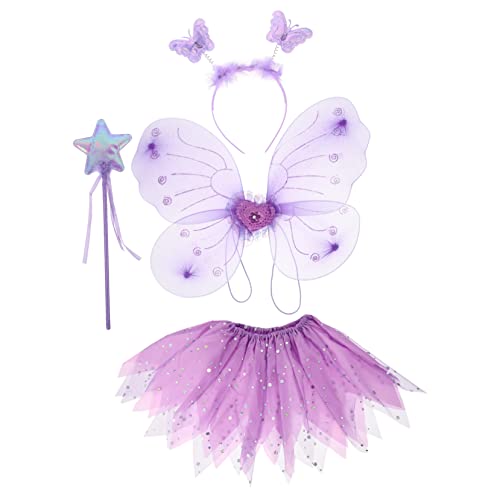 FRCOLOR 1Satz Tutu Rock Mit Schmetterlingsflügeln Haarreif Fantasievolles Kostüm Für Tanzaufführungen Karneval Feiern Teiliges Für Kleine FRCOLOR 1Satz Tutu Rock Mit Schmetterlingsflügeln Haarreif Fantasievolles Kostüm Für Tanzaufführungen Karneval Feiern Teiliges Für Kleine von FRCOLOR