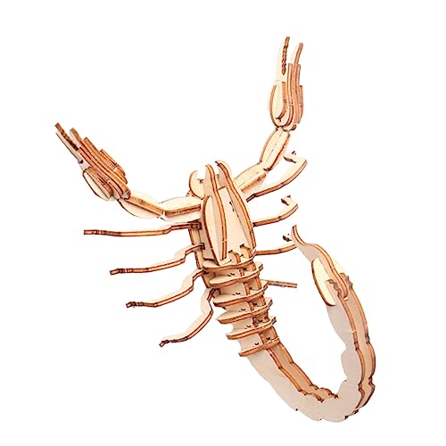 FRCOLOR 1Stück Holz Puzzle Modell DIY Insekten Figur für Handgemachtes Kreativität und Konzentration ohne Werkzeuge oder Kleber Kunstvolles Design für Lange Haltbarkeit von FRCOLOR