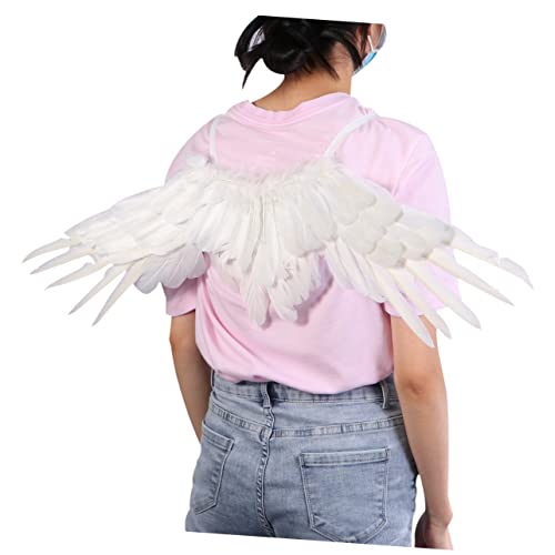 FRCOLOR 1Stück Kostüm Weiß Federflügel für Erwachsene Romantische Engelsflügel Party Zubehör für Halloween Karneval Tanzaufführungen Besondere Anlässe S FRCOLOR 1Stück Kostüm Weiß Federflügel für Erwachsene Romantische Engelsflügel Party Zubehör für Halloween Karneval Tanzaufführungen Besondere Anlässe S von FRCOLOR
